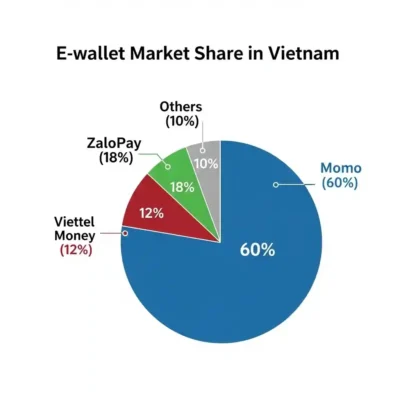 Quyền lực tập trung cao độ vào bộ ba Momo, ZaloPay và Viettel Money, những đơn vị chiếm lĩnh phần lớn thị phần người dùng.